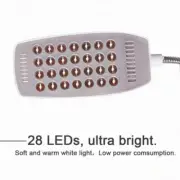 28 LEDs Super Bright Book Light DC 5V USB Reading Night Lights Flexible Table La
