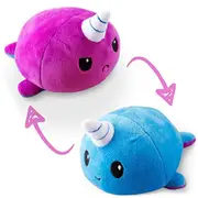 Narwhal Reversible Plush (Purple/Blue)