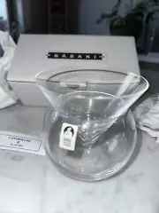 Sasaki Crystal Japan 24% lead A6382 Martini Chill BRAND NEW Set