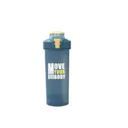 Dual-purpose Shake Cup Fitness Milkshake Bottle Stirring Ball Sports Protein Powder Shake Cup Portable Large Capacity Straw Cup