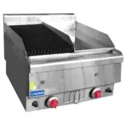 GasMax Gasmax Benchtop Combo 1/2 Char & 1/2 Griddle - Benchtop Grills (JUS-T...