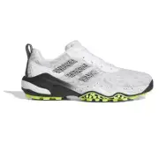 Adidas Mens CodeChaos 25 Spikeless Golf Shoes - IF3268 - White/Black/Yellow