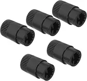 LALADEFIEE Appliance Knobs Replacement 5pcs Volume Knob Cap 6mm Half-Shaft Guitar Potentiometer
