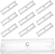 [Baluue] 10Pcs Eyeglasses Case Snap Buckle Storage Box Stylish Organizer for Glasses and Sunglasses Minimalist Design for Easy Access and Display Versatile Storage