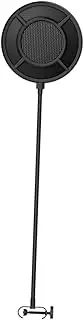 LALADEFIEE Mic Windscreen Filter Microphone Cover Black 560x155x18mm Pop Filter Mic Shield Portable