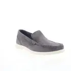 Rockport RM Jensen Mens Gray Suede Loafers & Slip Ons Casual Shoes