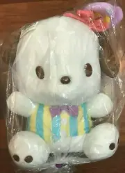 NWT Pochacco 12" Beagle Dog Puppy Rabbit Ear Easter Stuffed Plush Toreba Sanrio!