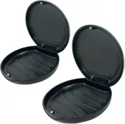 Maoerdental 2 Pack Orthodontic Retainer Case with Solid Color,Simple Aligner ...