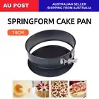 18cm Round Cake Tin Mold Non Stick Coated Spring Form Loose Base Baking Pan Tray