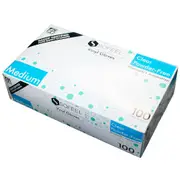 Sofeel Vinyl Gloves, Recyclable, 4.5g, Powder Free, Medium, Clear, HACCP Grade, 100/Box