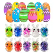 12 Pack Easter Mini Bunny Squeeze Ball Toys Stress Balls Squishy Toys
