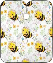 RPLIFE Cute Cartoon Bees Floral Hair Color Capes Professional, Hair Catcher for Haircuts, Barber Apron Women, Cute Cartoon Bees Floral