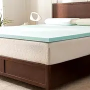 Elegant Comfort 2 Inch Premium Ventilated Memory Foam Mattress Topper - Cooling Gel Infused Memory Foam - Optimizes Airflow - CertiPUR Certified - Mattress Pad and Bed Topper - Queen Size