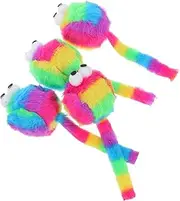 SUPVOX Chew Toys for Cats 4 Pack Realistic Plush Mice Toys Kitten Supplies for Indoor Cats