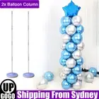 2 Set 120cm Balloon Column Upright Base Stand Display Kit Wedding Birthday Party
