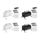 Portable BBQ Grill Outdoor Barbecue Cooker Easy to Clean Multipurpose Two Side