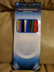 8 Cord & CABLE WRAPS hook loop Multi color Colored Tie straps 7" inch Nylon Ties
