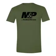 Smith & Wesson M&P Authentic Logo Tee - Military Green - 2XL