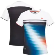 YONEX 24F/W Women's Badminton T-Shirts Sportswear Top Tee White NWT 243TS028F