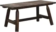 vidaXL Durable Coffee Table - Solid Spruce Wood Construction - Burned Look - Sturdy Wooden Frame - for Outdoor Use - 90x50x41 cm Dimension