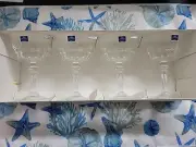 Vintage Set of 4 Lady Victoria Fine Crystal Stemware Chantelle Champagne, 7.5 oz