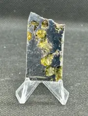 GEM QUALITY SEYMCHAN METEORITE PALLASITE PARTIAL SLICE 10,34 g