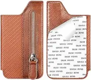 Phone Case with Card Slots, Multi-Slot Flipping Wallet Case with Zipper, Travel Wallet Storage, Mobile Phone Grip, Flipping Design,4.9 X 2.6 X 0.6 Inch for School, Home, Offices