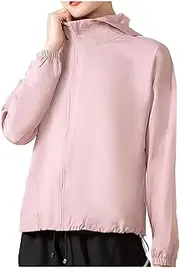 [NWUGTHTX] Women's UPF 50+ UV Sun Protection Clothing, Long Sleeve Athletic Hiking Shirts, Lightweight Outdoor Jacket
