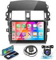 2G+64G 9 Inch Car Radio for Toyota Corolla 2009-2013, Rimoody Car Stereo with Android 13 Wireless Carplay and Android Auto GPS WiFi Touch Screen EQ Bluetooth FM/RDS SWC Mirror Link + Backup Camera