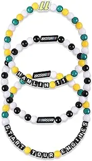 FOCO NASCAR Denny Hamlin Mens 3 Pack Friendship Bracelet