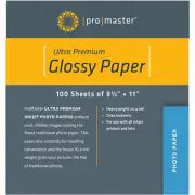 Ultra Premium Glossy Paper - 8 1/2"x11" - 100 Sheets, (Model 1533)