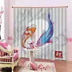 Great Red, Green, Carp 3D Curtain Blockout Photo Printing Curtains Drape Fabric