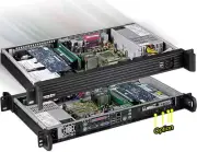 1U (Mini ITX Case)(D:9.84")(2x2.5" or 3.5" HDD)(2x4cm Fan)(Rackmount Chassis)NEW