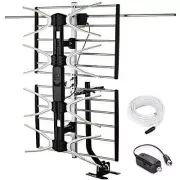 PBD Outdoor Digital HD TV Antenna with High Gain Amplifier 150 Mile Long Rang...