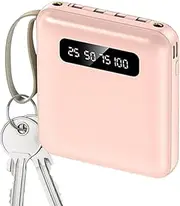 Portable Charger Bank - 5000 MAh Ultra Slim Charging Bank | poweer Bank With Built In 4 Ports | Ultra-light Portable Fast Charging poweer Bank | Digital Display Smart Phone Charger Bank For Smartphone