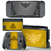 The Legend of Zelda Yellow Gold SKIN Screen Protector Nintendo Switch Joy-Con