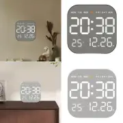 Digital Wall Clock Modern LED Alarm Clock for Bedroom Classroom Study Room