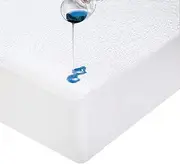 Luxor Cotton Terry Fully Fitted Waterproof Mattress Protector - King Single