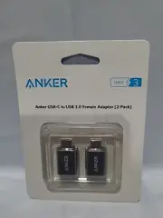 2 Pack Anker Type C Adapter USB-C to USB 3.0 Female Port Converter