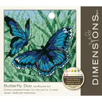 在飛比找蝦皮商城優惠-【Dimensions】一對蝴蝶-插畫十字繡材料包 | 網布