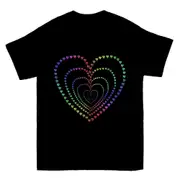 Echo Rainbow Jewel Hearts T-shirt