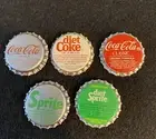 Assorted Coca-Cola Bottle Crown Caps - Coca-Cola, Diet Coke, Sprite, Diet Sprite