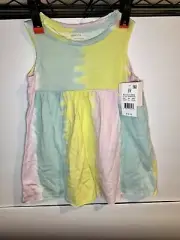 NWT Grayson Mini Pink Yellow Tie Dye Dress Toddler Girls Size 3T