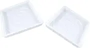 Kisangel 2pcs Plastic DIY Path Maker Mold Pavement Mold for Garden Concrete Cement Brick Molding Easy to Use Decorative Design
