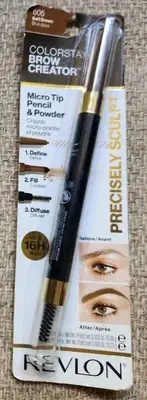 Revlon Colorstay Brow Creator Micro Tip Pencil & Powder NIP 605 - Soft Brown