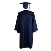 3Pcs/Set University Graduates Uniform Cosplay Student Japanese School Graduation Gown Hat Tassel Pendant Set Bachelor Robe Hat navy blue 3XL