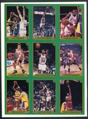 Scottie Pippen Bulls 9 Card Uncut Sheet 1991 Tuff Stuff Magazine NBA Basketball