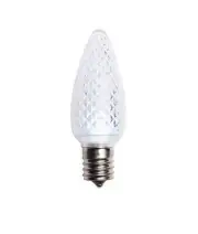 25 C9 Pure White LED Faceted Christmas Light Bulbs LED Bulb Dimmable