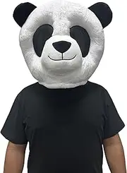 Plush Panda Bear Costume Animal Mask Mascot Head Rabbit Halloween Christmas Dress