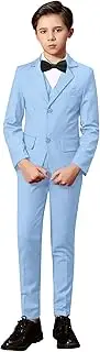 [Yanlu] Toddler Suits for Boys Formal Suit Ring Bearer Outfit Kids Dress Clothes for Wedding